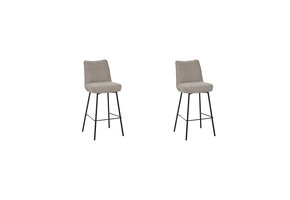 LABEL51 - Barstoel Lennon - Beige - 55x46x107cm - Set van 2