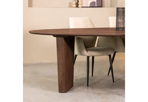 LABEL51 Eetkamertafel Wow - Espresso - Mangohout - 300x130 cm