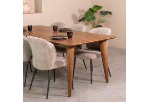 LABEL51 - Eetkamertafel Fly - Bruin - 100x190x76cm