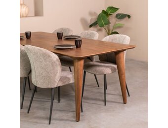 LABEL51 Eetkamertafel Fly - Nature - Mangohout - 190x100 cm