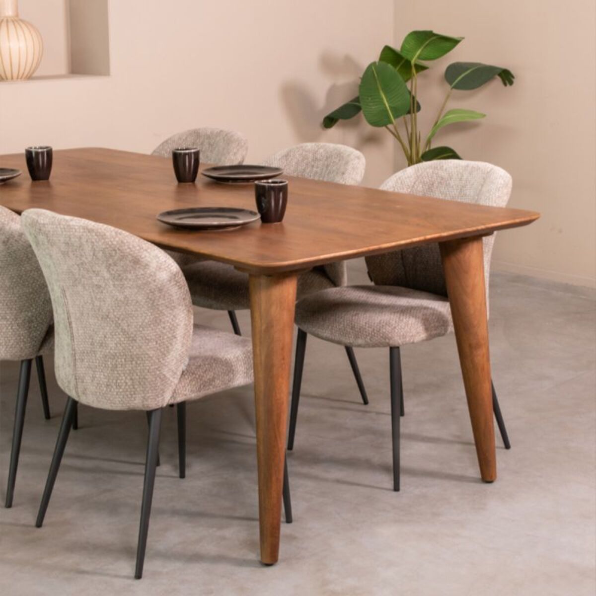 LABEL51 - Eetkamertafel Fly - Bruin - 100x190x76cm