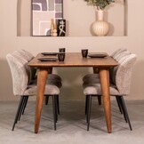 LABEL51 - Eetkamertafel Fly - Bruin - 100x190x76cm