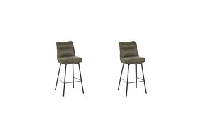 LABEL51 - Barstoel Lennon - Moss - 55x46x107cm - Set van 2