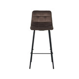 LABEL51 - Barstoel Bistro - Taupe - 51x44x115cm - Set van 2