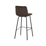LABEL51 - Barstoel Bistro - Taupe - 51x44x115cm - Set van 2