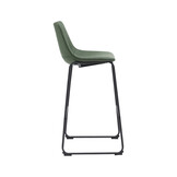 LABEL51 Barkruk Risto - Hunter - PU-Leder - Zithoogte 75 - set van 2