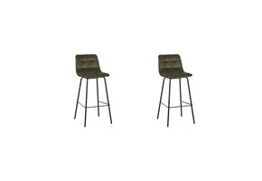 LABEL51 - Barstoel Bistro - Hunter - 51x44x115cm - Set van 2