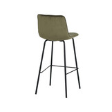 LABEL51 Barkruk Bistro - Hunter - Fluweel - set van 2