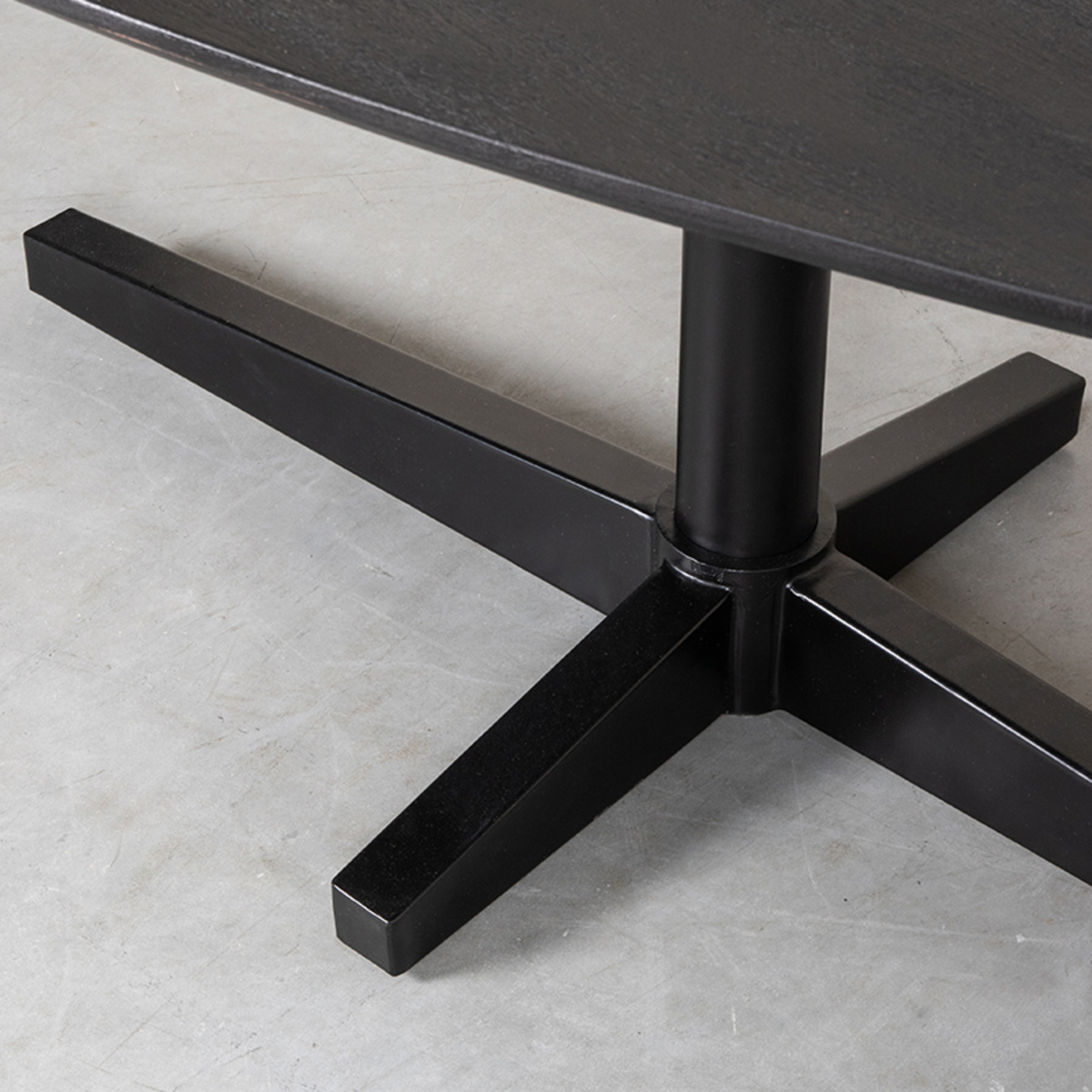 LABEL51 - Eetkamertafel Rosie - Zwart - 110x260x76cm