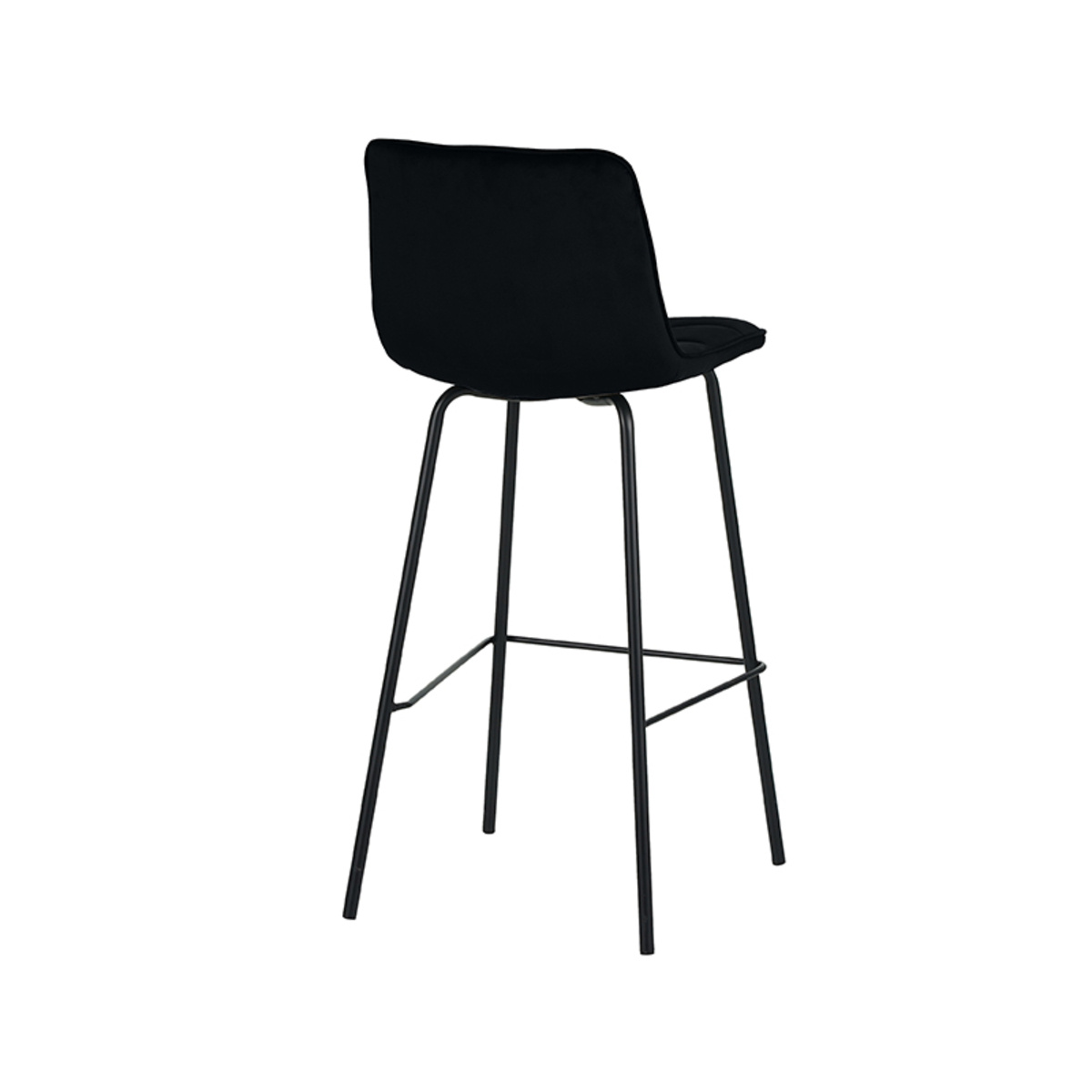 LABEL51 - Barstoel Bistro - Zwart - 51x44x115cm - Set van 2
