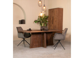 LABEL51 - Eetkamertafel Scott - Bruin - 100x230x76cm