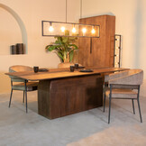 LABEL51 - Eetkamertafel Owen - Bruin - 200x100x76cm