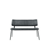 LABEL51 Eetkamerbank Gusto - Zwart - PU-Leder - 120 cm