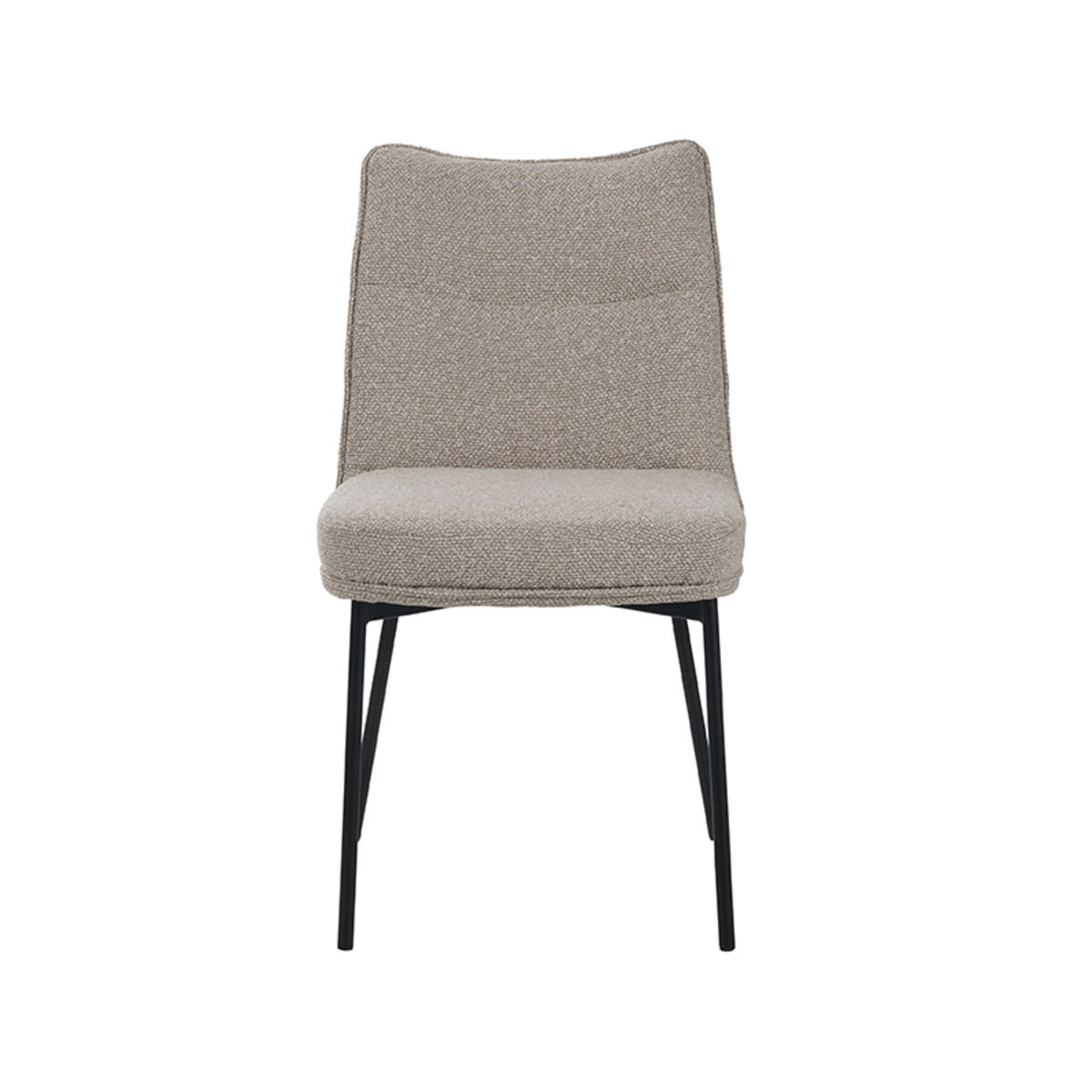 LABEL51 - Eetkamerstoel Lennon - Beige - 65x50x89cm - Set van 2