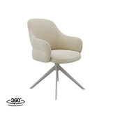 LABEL51 - Eetkamerstoel Bern - Beige - 66x61x91cm - Set van 2