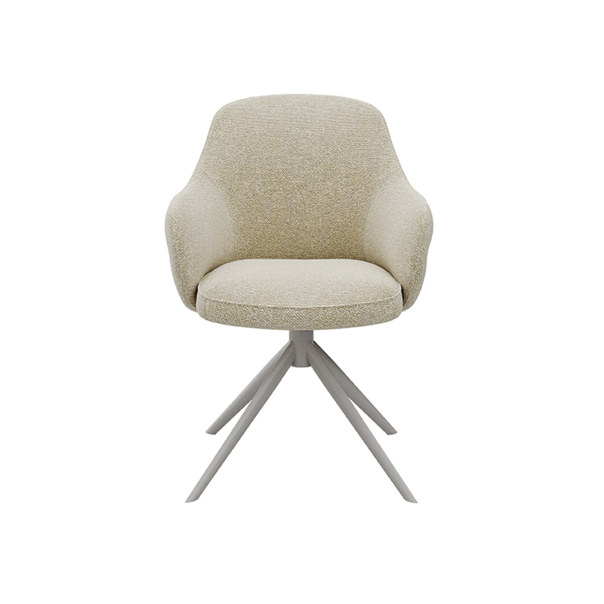 LABEL51 - Eetkamerstoel Bern - Beige - 66x61x91cm - Set van 2