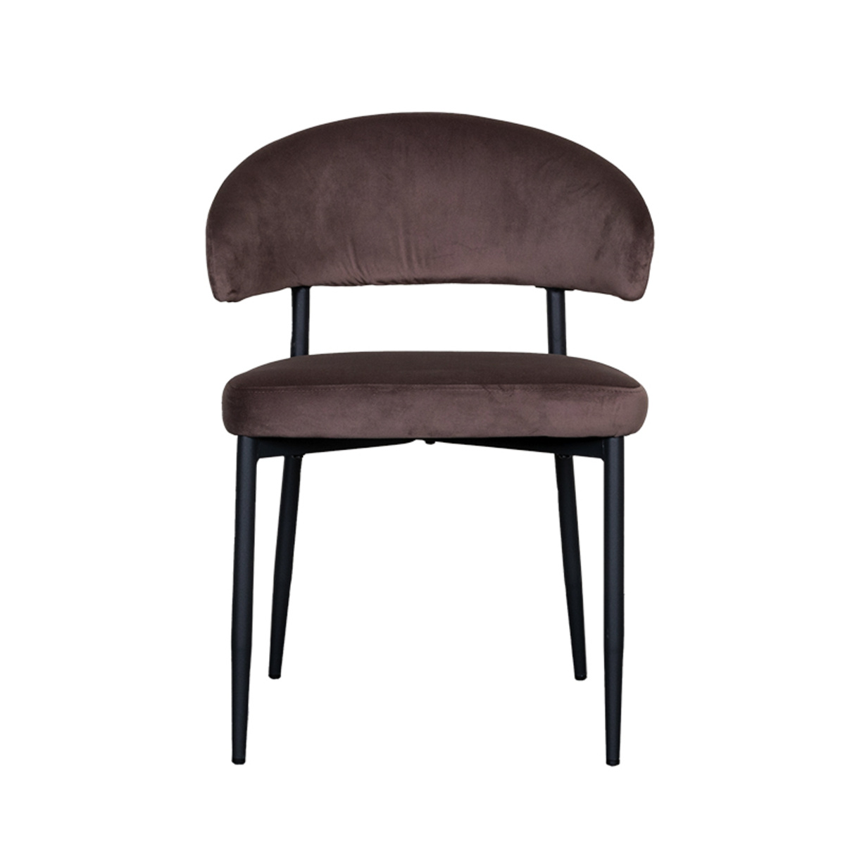 LABEL51 - Eetkamerstoel Bliss - Taupe - 55x56x76cm - Set van 2