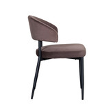 LABEL51 - Eetkamerstoel Bliss - Taupe - 55x56x76cm - Set van 2
