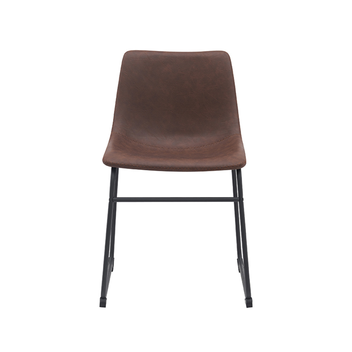 LABEL51 - Eetkamerstoel Risto - Bruin - 55x47x79cm - Set van 2