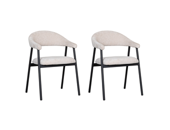 LABEL51 Eetkamerstoel Amaze - Naturel - Elite - set van 2