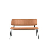 LABEL51 Eetkamerbank Gusto - Cognac - PU-Leder - 120 cm