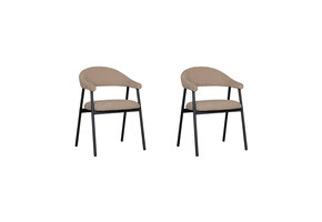 LABEL51 Eetkamerstoel Amaze - Clay - Elite - set van 2