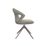 LABEL51 Eetkamerstoel Zurich - Truffel grijs - Boucle - set van 2