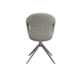 LABEL51 Eetkamerstoel Zurich - Truffel grijs - Boucle - set van 2