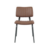 LABEL51 - Eetkamerstoel Gusto - Bruin - 56x46x79cm - Set van 2