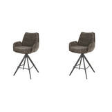 Hoyz Collection - Barstoel Lounge - Rich Taupe - Set van 2
