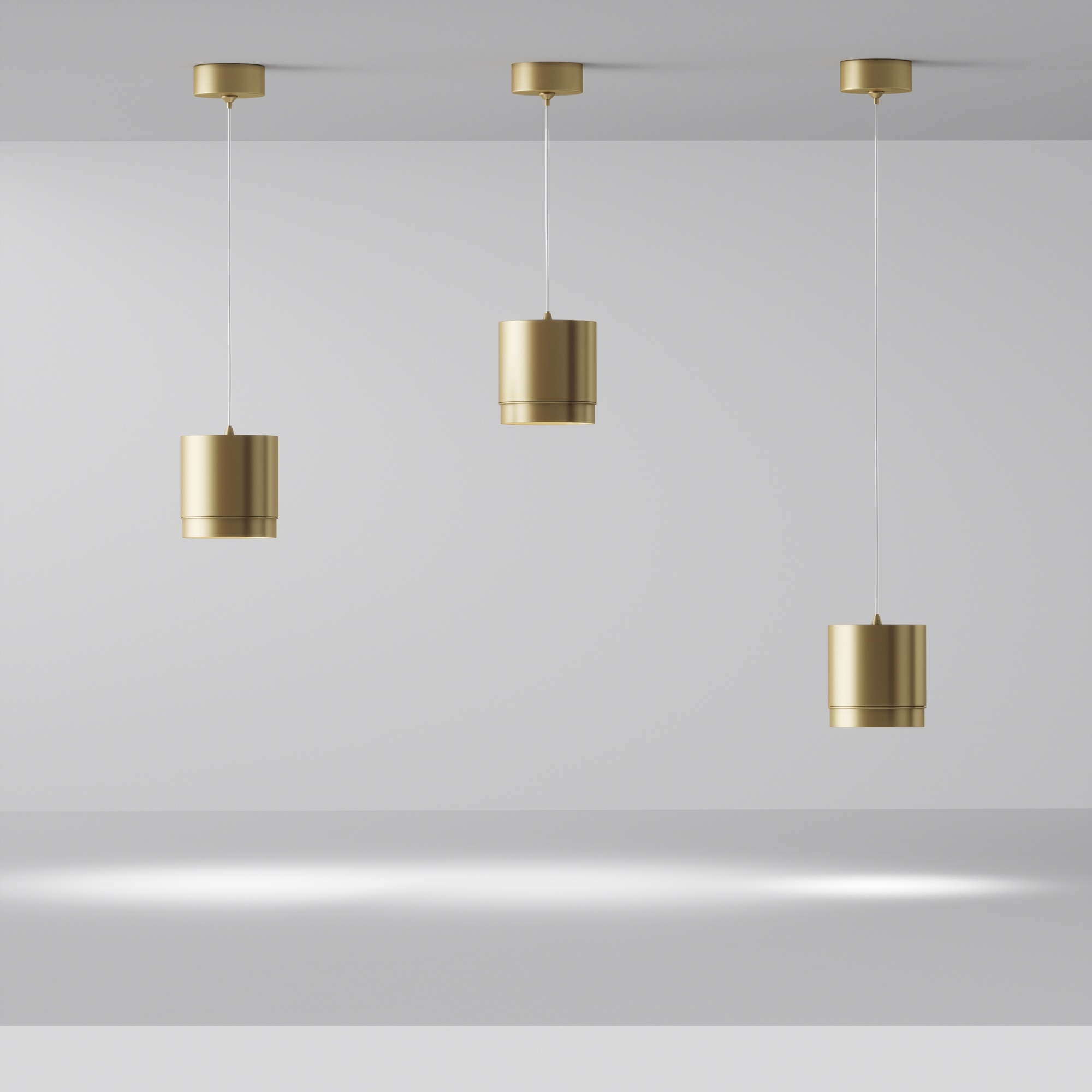 Maytoni Technical - Hanglamp Polar - Mat goud - Ø8,2