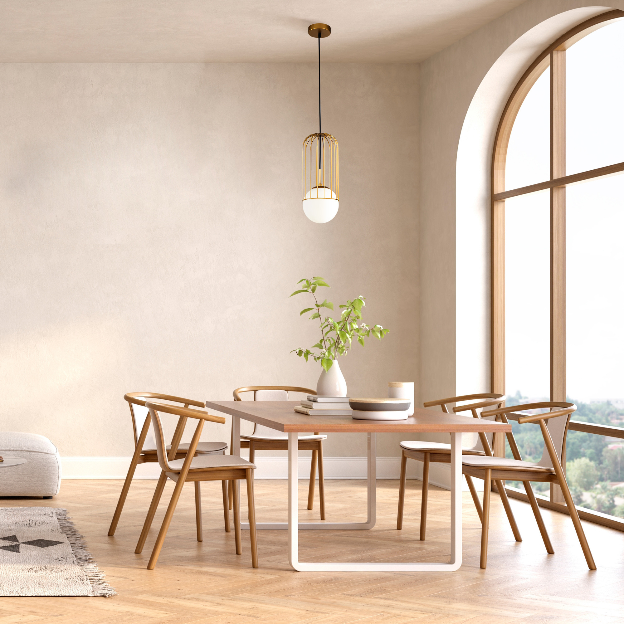 Maytoni - Hanglamp Telford - Goud - Ø15