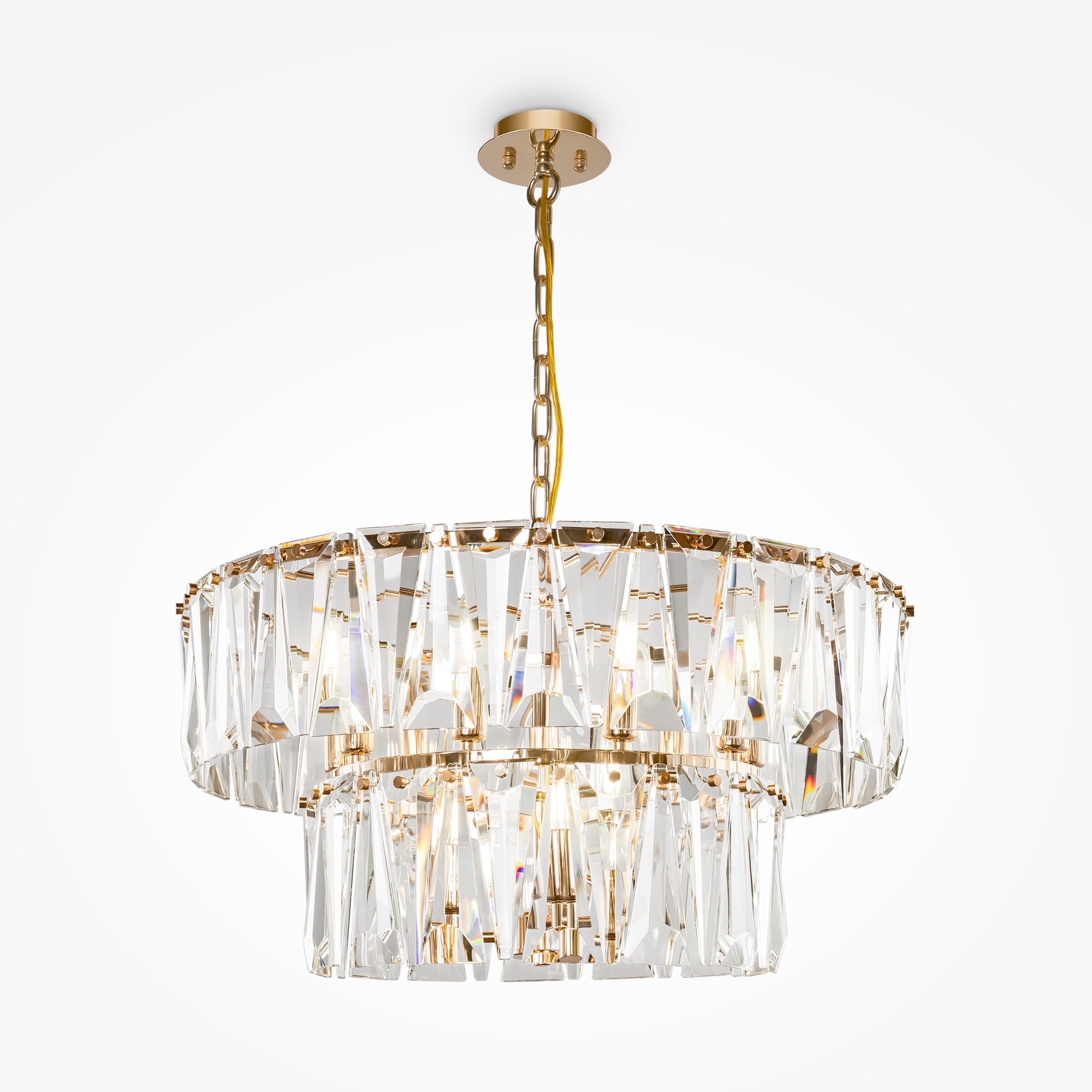 Maytoni - Hanglamp Puntes - Goud - Ø68