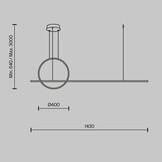 Maytoni - Hanglamp Halo - Zwart