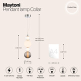 Maytoni - Hanglamp Collar - Chroom - Ø14,7