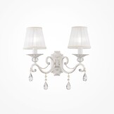 Maytoni - Wandlamp Grace - Wit met goud