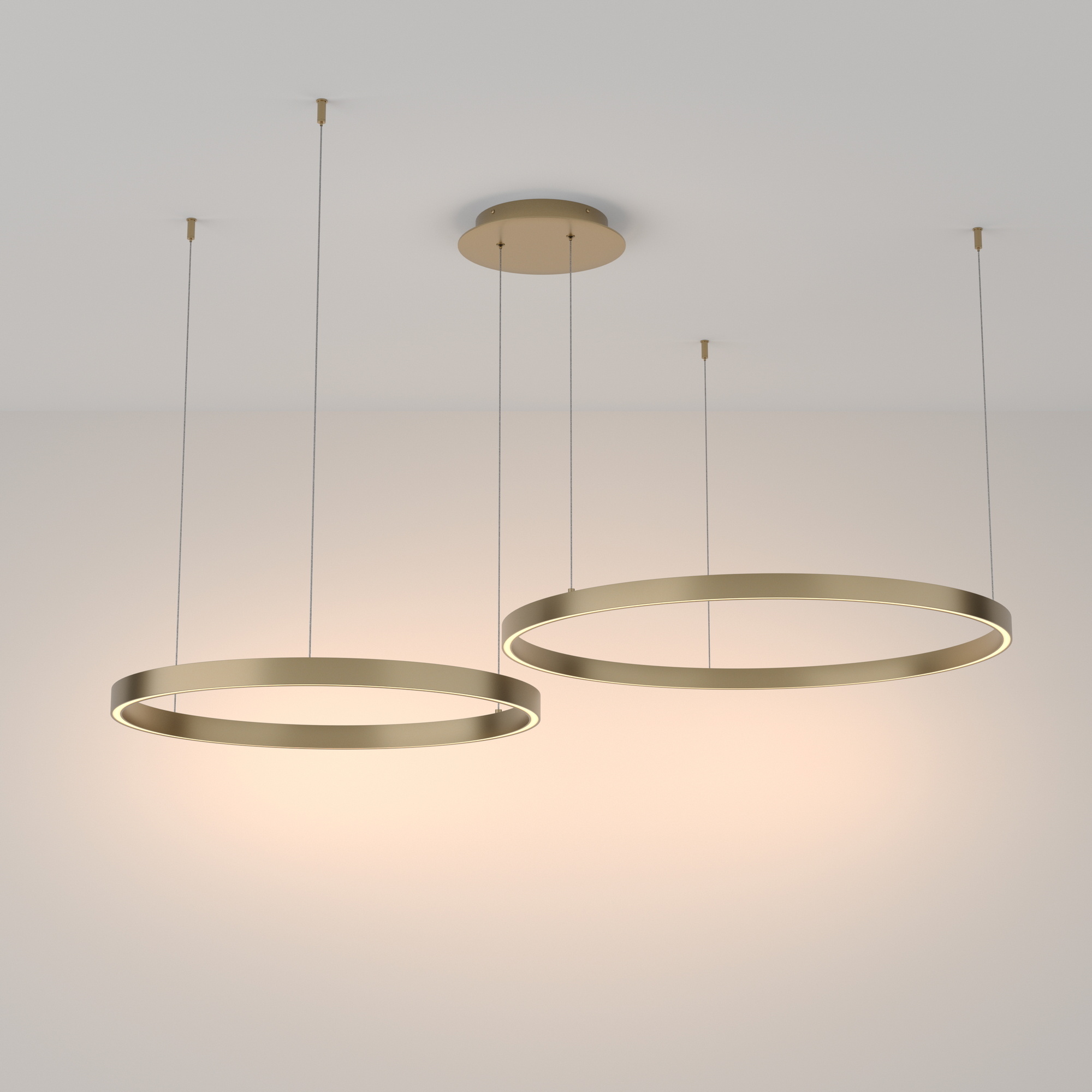 Maytoni - Hanglamp Rim - Messing - Ø80