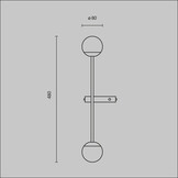 Maytoni - Wandlamp Touch - Messing