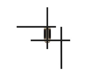 Maytoni - Wandlamp Halo - Zwart