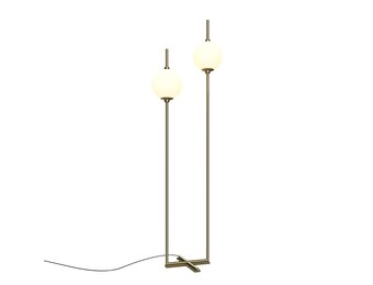 Maytoni - Vloerlamp The Sixth Sense - Messing