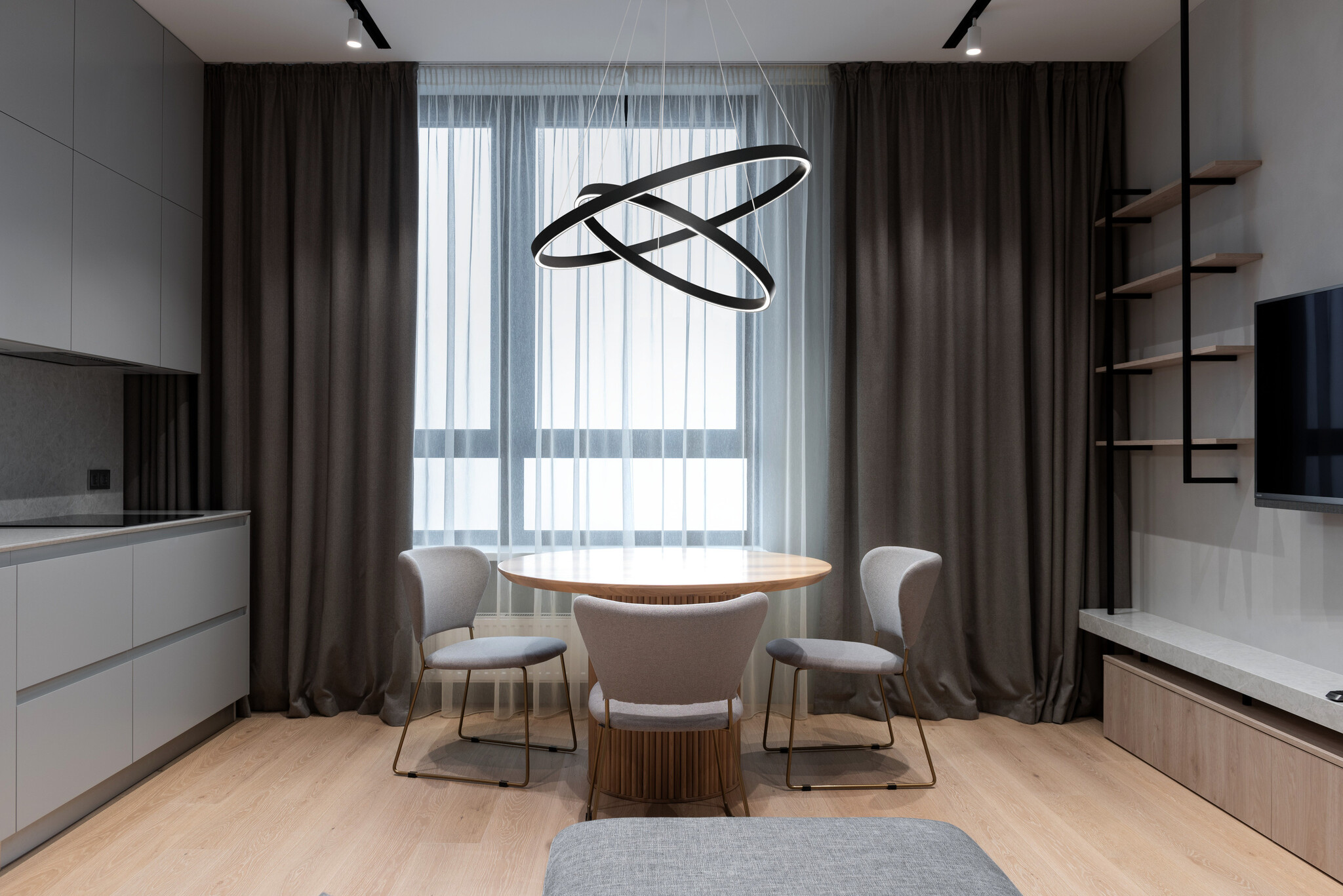 Maytoni - Hanglamp Rim - Zwart - Ø80