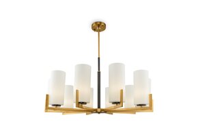 Maytoni - Kroonluchter Fortano - Zwart en messing - Ø86