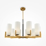 Maytoni - Kroonluchter Fortano - Zwart en messing - Ø86