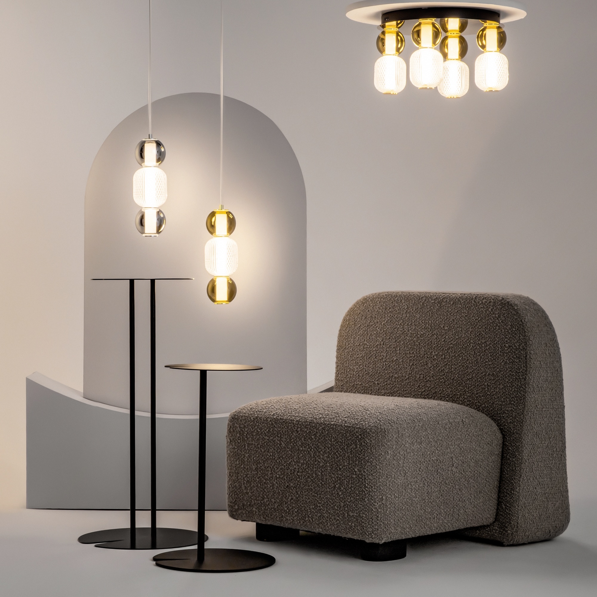 Maytoni - Hanglamp Drop - Goud - Ø12