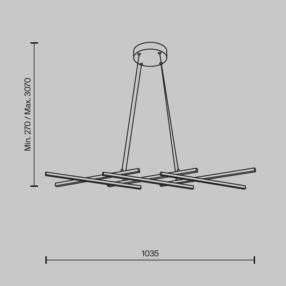 Maytoni - Hanglamp Halo - Messing