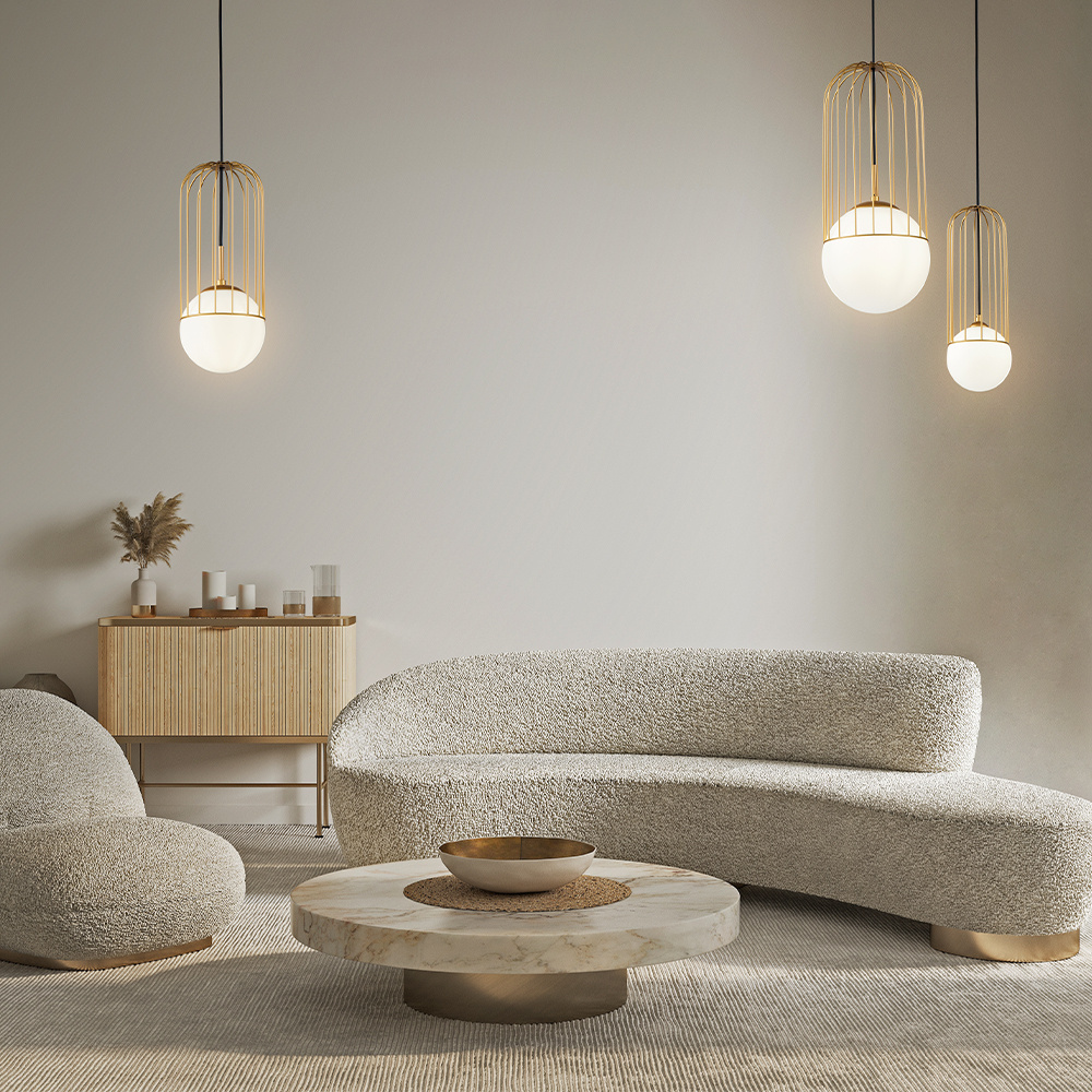 Maytoni - Hanglamp Telford - Goud - Ø20