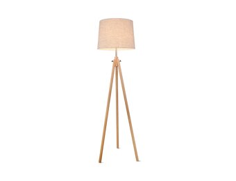 Maytoni - Vloerlamp Calvin - Beige - Ø51