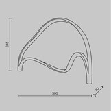 Maytoni - Tafellamp Plons - Messing