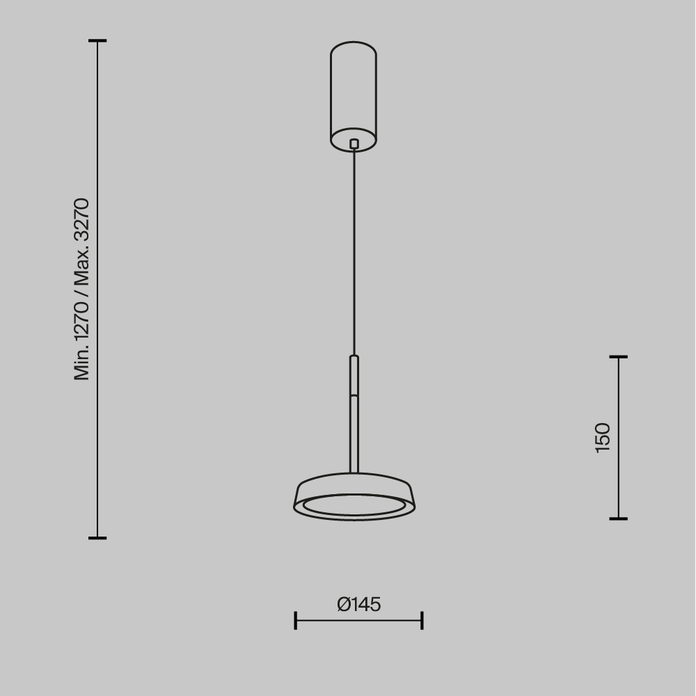 Maytoni - Hanglamp El - Wit met goud - Ø15,3