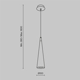 Maytoni Technical - Hanglamp Nevill - Wit - Ø8